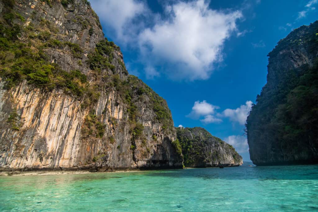 Pileh blue lagoon at phi phi island, Krabi, Thailand.