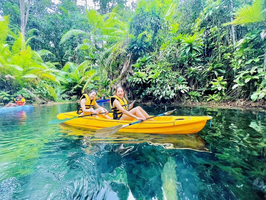 Kayaking at Klong Root or Crystal Lake.